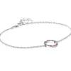 ZINZI zilveren armband met open rondje 12mm bezet regenboog 17-20cm ZIA2170Z