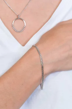 ZINZI zilveren armband 3mm gourmet ZIA1418