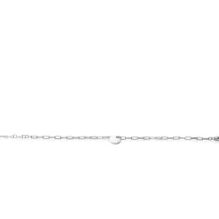 ZINZI zilveren armband paperclip schakel rond plaatje ZIA2166