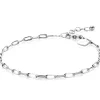 ZINZI zilveren armband paperclip schakel 2,5mm breed 17-20cm ZIA2150