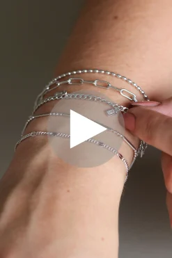 ZINZI zilveren armband paperclip schakel 2,5mm breed 17-20cm ZIA2150