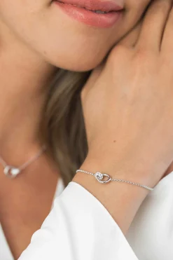 ZINZI zilveren armband rond wit ZIA1830