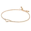 ZINZI zilveren armband rosé verguld met open hartje ZIA1420R