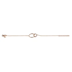 ZINZI zilveren armband rosé verguld ronde vormen 16-19cm ZIA1278R