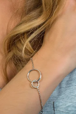 Zinzi zilveren armband ronde vormen 16-19cm ZIA1278