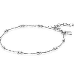 ZINZI zilveren armband vierkante blokjes 17-20cm ZIA2218