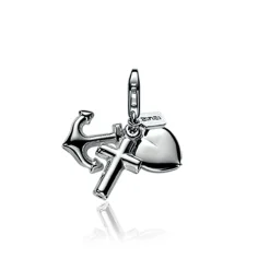 Zinzi zilveren bedel geloof hoop en liefde CHARMS115