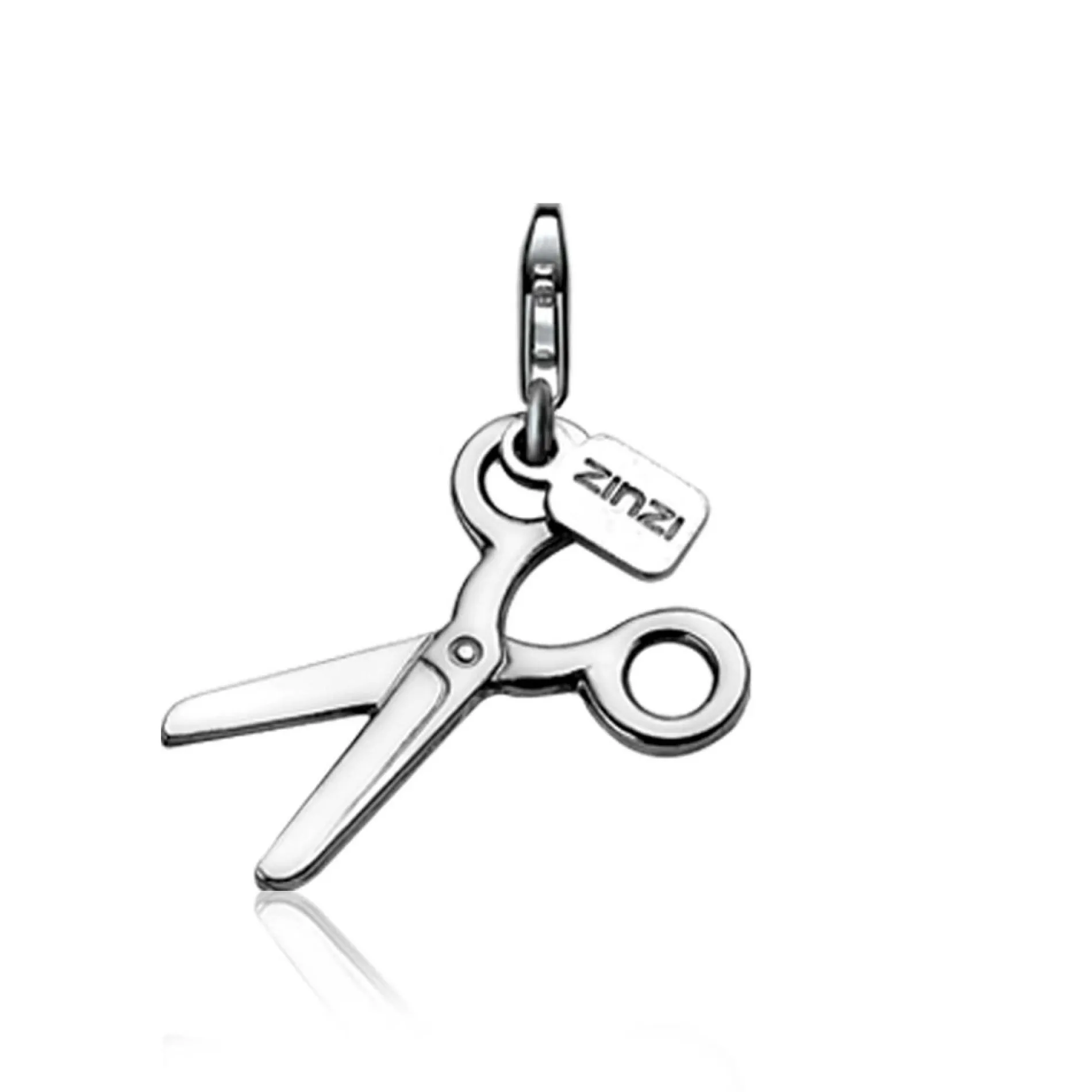 Zinzi zilveren bedel schaar CHARMS6