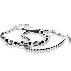 Zinzi zilveren bolletjes armband 4mm breed 17-20cm ZIA1010