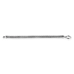 Zinzi zilveren brede schakel armband 7mm breed, lengte 19cm ZIA733
