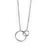 Zinzi zilveren collier ronde vormen 42-45cm ZIC1278