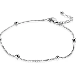 ZINZI zilveren enkelband glad bol 23-27cm ZIE987