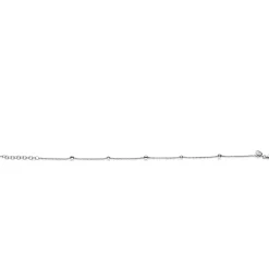 ZINZI zilveren enkelband glad bol 23-27cm ZIE987