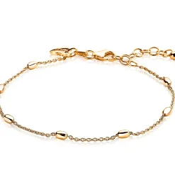 ZINZI zilveren fantasie armband geel verguld ovaal 16,5-20cm ZIA1655G