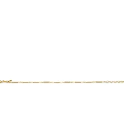 ZINZI zilveren fantasie armband 14K geel verguld staafjes ZIA1452G