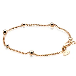 ZINZI zilveren fantasie armband rosé verguld 17-20 cm ZIA987R