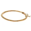 ZINZI zilveren fantasie armband geel verguld 18,5cm ZIA878G
