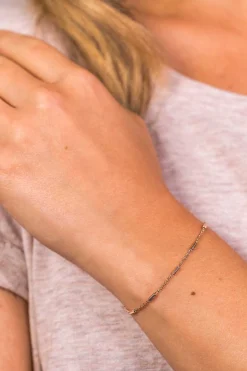 ZINZI zilveren fantasie armband rosé verguld 17-20cm ZIA1648R
