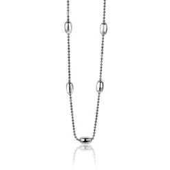 Zinzi zilveren fantasie ketting ovaal 45cm ZIC1232