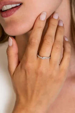 ZINZI zilveren fantasie ring bezet met witte zirconia's ZIR2327