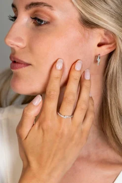 ZINZI zilveren fantasie ring bezet met witte zirconia's ZIR2327