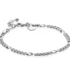 ZINZI zilveren figaro armband 3,5mm breed ZIA2291