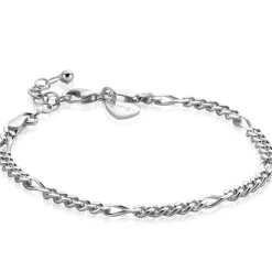 ZINZI zilveren figaro armband 3,5mm breed ZIA2291