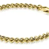 ZINZI zilveren geelvergulde gourmet armband 4,5mm breed 18,5cm ZIA1414G