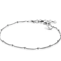 ZINZI zilveren gourmet armbandje met bolletjes 17-20cm ZIA2181