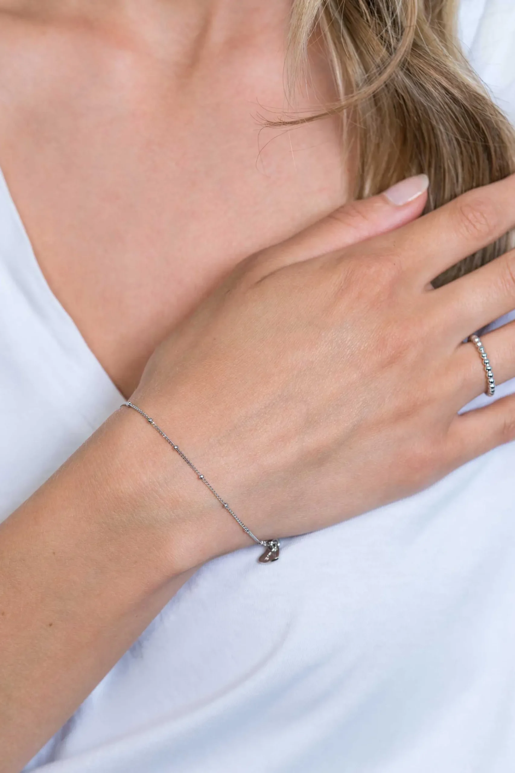 ZINZI zilveren gourmet armbandje met bolletjes 17-20cm ZIA2181