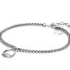 ZINZI zilveren gourmet armband met trendy slotje als bedeltje 16,5-19,5cm ZIA2354