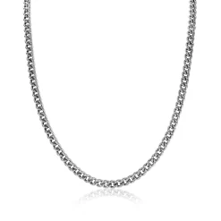 ZINZI zilveren gourmet collier 4,5mm breed 45cm ZIC1414