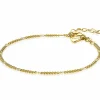 ZINZI zilveren gourmet fantasie armband 14K geel verguld 2,7mm breed 17-20cm ZIA2157G