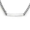 ZINZI zilveren gourmet ketting 4mm breed met plaat 18-21cm ZIC2271