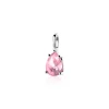 ZINZI zilveren hanger druppelvorm roze ZIH2070R (zonder collier)