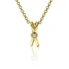 ZINZI zilveren hanger extra 14K geel verguld X-vorm witte zirconia ZIH2194Y (zonder collier)