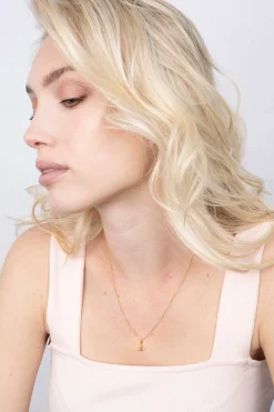 ZINZI zilveren hanger geel verguld anker ZIH2063G (zonder collier)