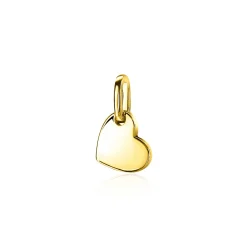 ZINZI zilveren hanger geel verguld hartje ZIH2065G (zonder collier)