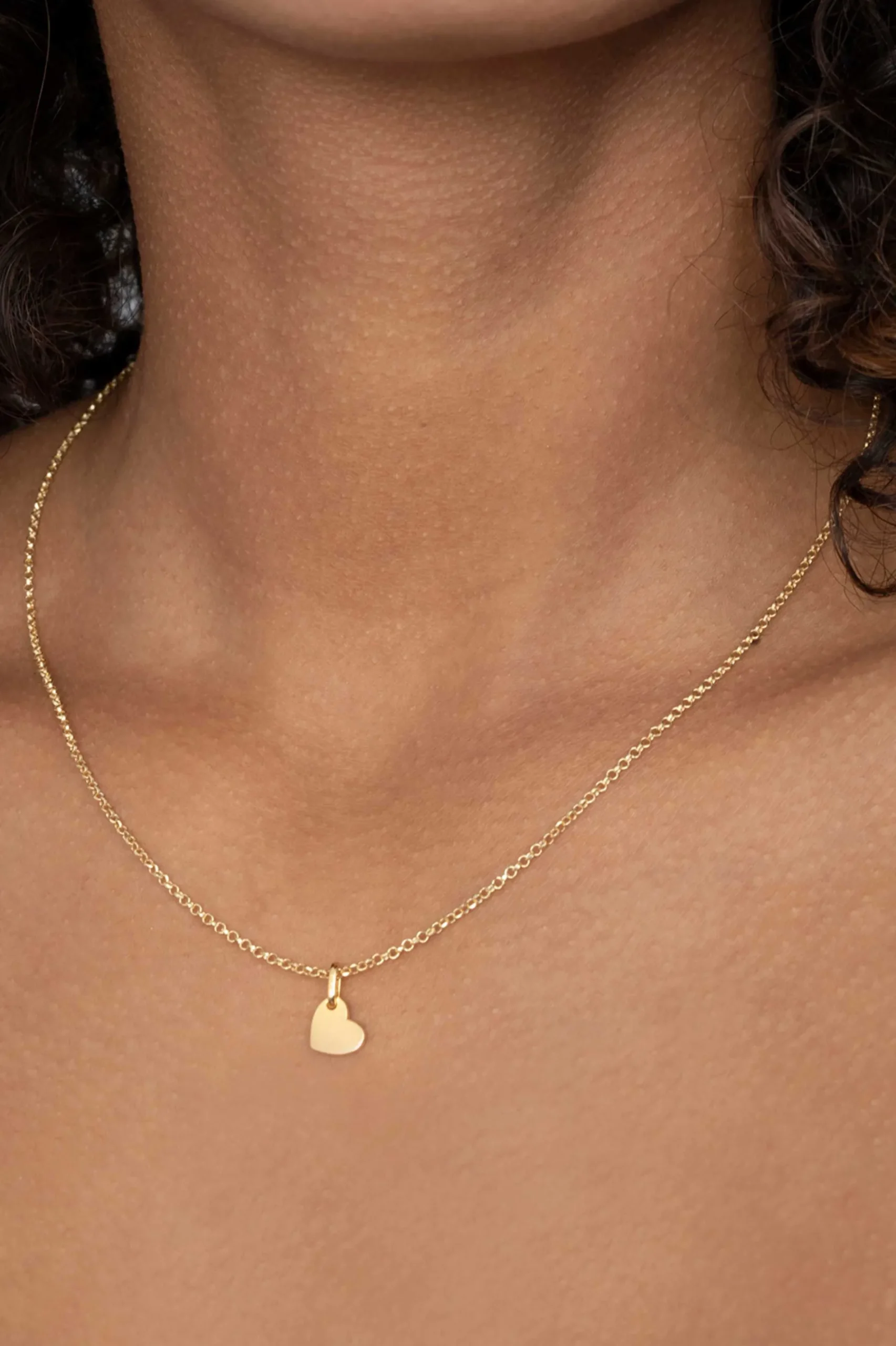 ZINZI zilveren hanger geel verguld hartje ZIH2065G (zonder collier)