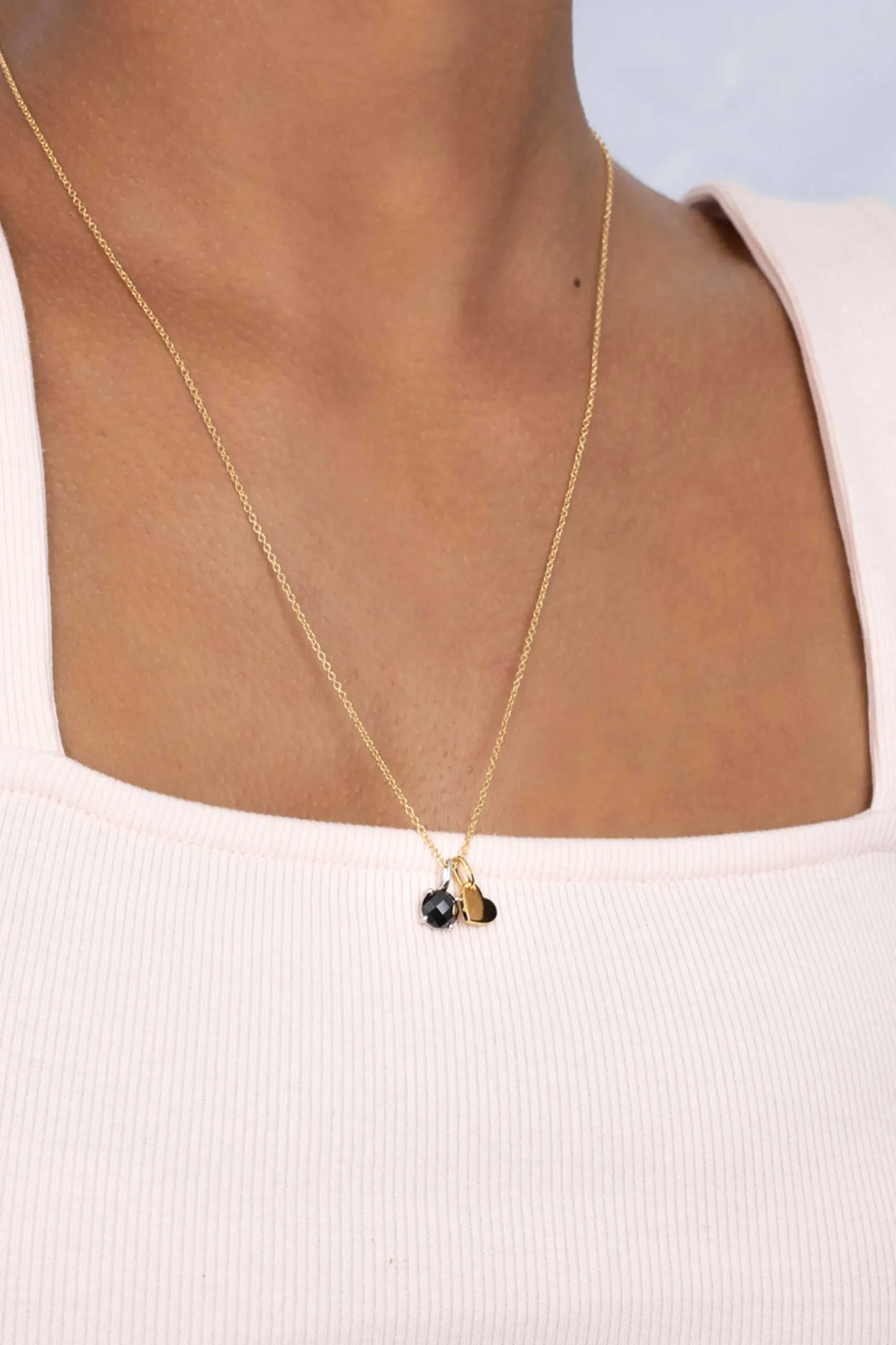 ZINZI zilveren hanger geel verguld hartje ZIH2065G (zonder collier)