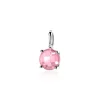 ZINZI zilveren hanger rond roze ZIH2072R (zonder collier)