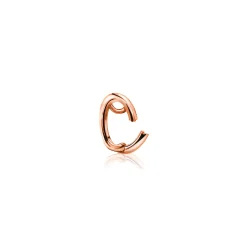 ZINZI zilveren hanger rosé verguld glad voor oorbedels ZIH1CHR