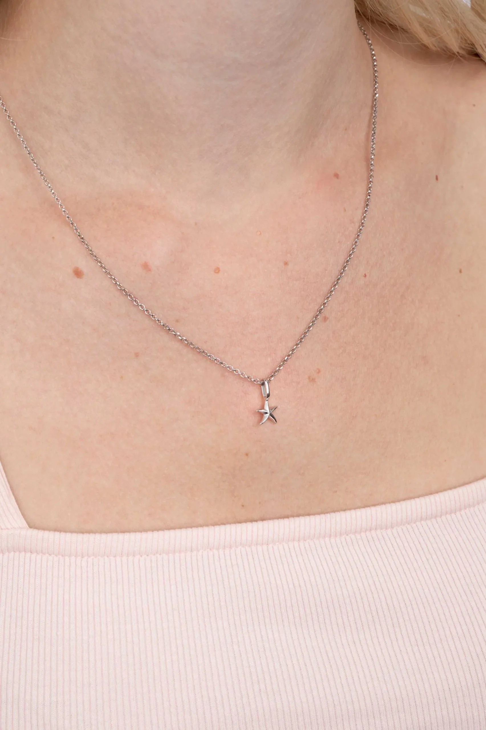 ZINZI zilveren hanger zeester ZIH2064 (zonder collier)
