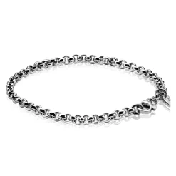 Zinzi zilveren jasseron armband 5mm breed 19cm ZIA1009