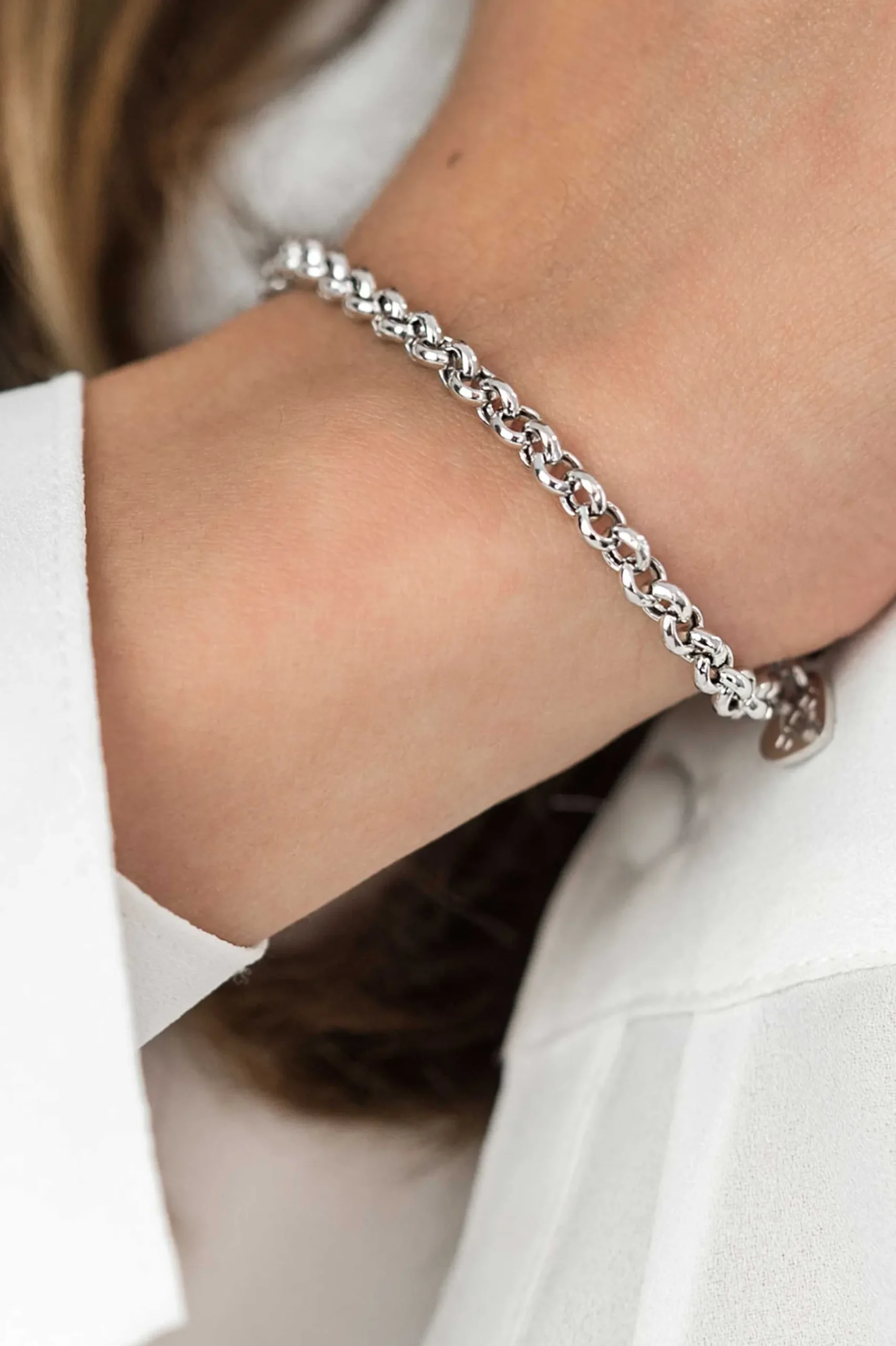 Zinzi zilveren jasseron armband 4,5mm breed 18cm ZIA1911