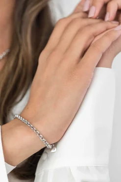 Zinzi zilveren jasseron armband 4,5mm breed 18cm ZIA1911