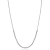 ZINZI zilveren jasseron ketting met bolletjes schakels (2,5mm breed) in het midden 40-45cm ZIC2640