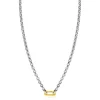 ZINZI zilveren jasseron ketting 42cm met ovale sluitring ZIC2377