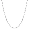 ZINZI zilveren ketting 45cm met 'paperclip' schakel 2,4mm breed ZIC2033
