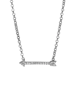 Zinzi zilveren ketting Cupido pijl wit 42-45cm ZIC1064